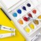 Watercolor Palette with Lid: 33 Wells Airtight Folding Paint Palette with Large Mixing Tray - Empty Acrylic Painting Art Pallet 12.5''x 6.5'' Red